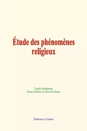 Etude des phénomènes religieux