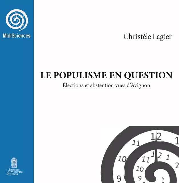 Le populisme en question - Christèle Lagier - Éditions Universitaires d’Avignon