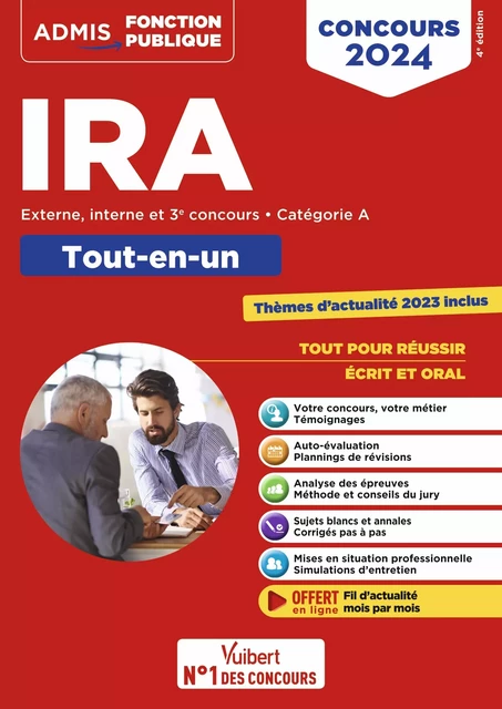 Concours d'accès aux IRA - Catégorie A - Méthode et entraînement - Armelle Guyomarc’H, Pascal Leprêtre, Sandrine Dangreville, Hervé Macquart - Vuibert