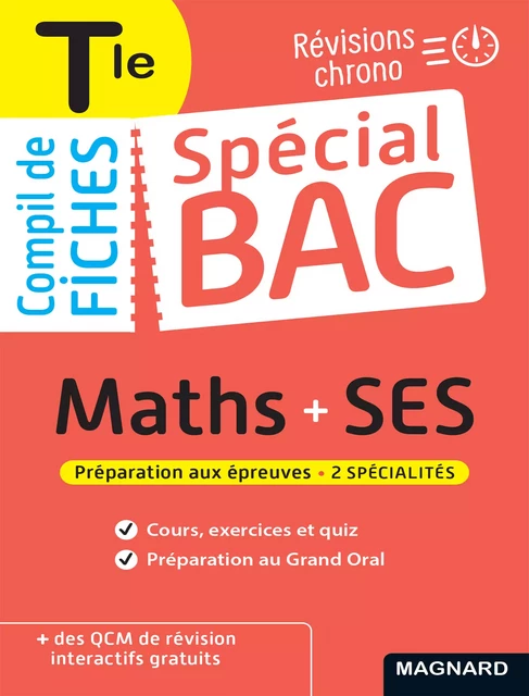 Spécial Bac Compil de Fiches Maths-SES Tle Bac 2025 - Vito Punta, Sophie Mattern, Céline Charles - Magnard