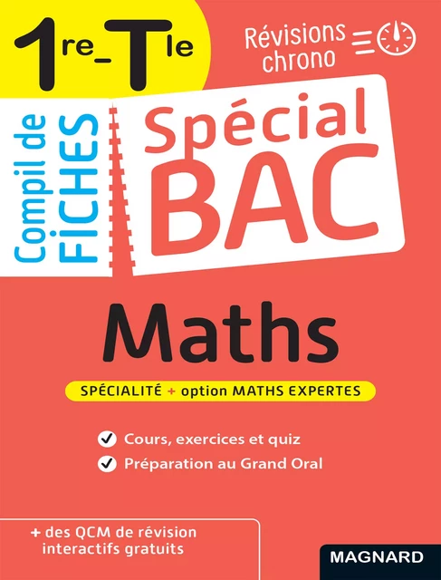 Spécial Bac Compil de Fiches Maths 1re, Tle Bac 2025 - Vito Punta - Magnard