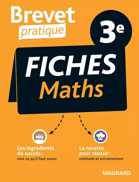 Brevet Pratique Fiches Maths 3e Brevet 2025 - Stéphane Renouf - Magnard