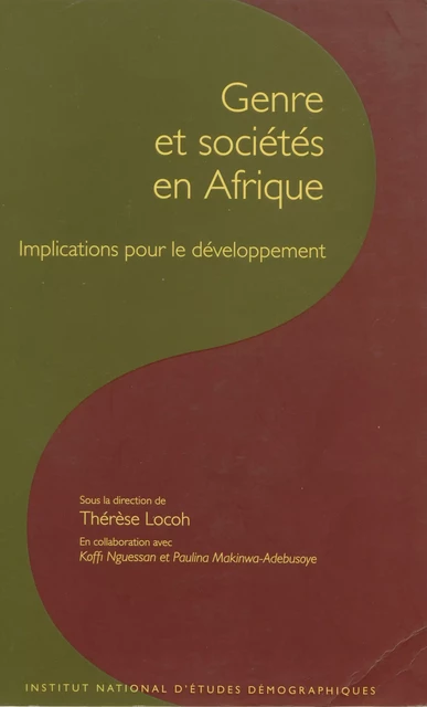 Genre et société en Afrique -  - Ined Éditions