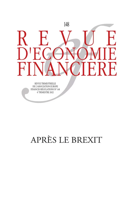 Après le Brexit -  - Association Europe-Finances-Régulations (AEFR)