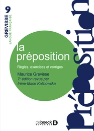 La préposition : Règles, exercices, corrigés