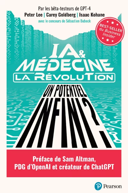 IA et médecine : la révolution - Peter Lee, Carey Goldberg, Isaac Kohane - Pearson