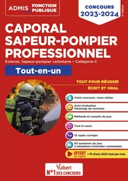 Concours Caporal Sapeur-pompier professionnel - Catégorie C - Concours 2023-2024