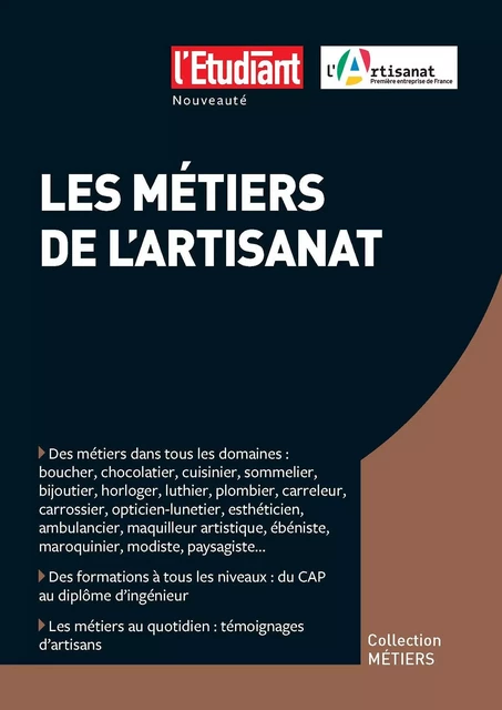 Les métiers de l'artisanat - Daisy le Corre - L'Etudiant Éditions