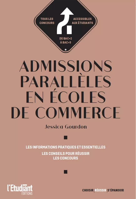 Admissions parallèles en écoles de commerce - Jessica Gourdon, Éva Mignot - L'Etudiant Éditions