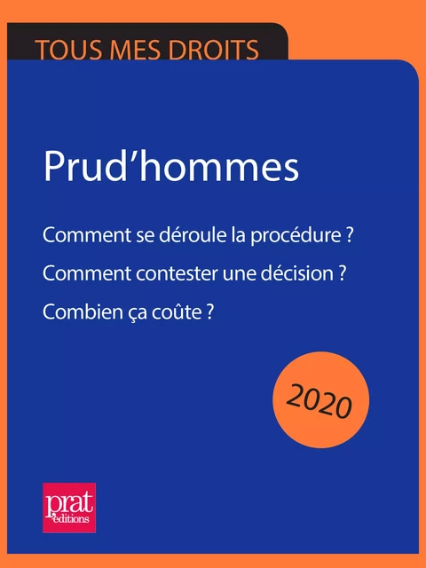 Prud’hommes 2020 - Brigitte Vert, Sandrine Bourdais - Prat Editions