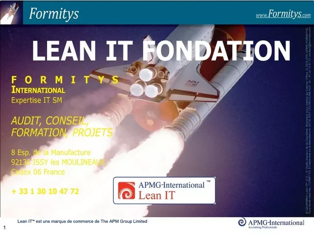 LEAN IT fondation - Formitys Formitys - UMMO WORLD publishing