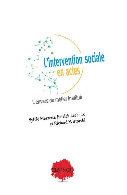 L’intervention sociale en actes. L’envers du métier institué - Sylvie Mezzena, Patrick Lechaux, Wittorski Richard - Champ social Editions