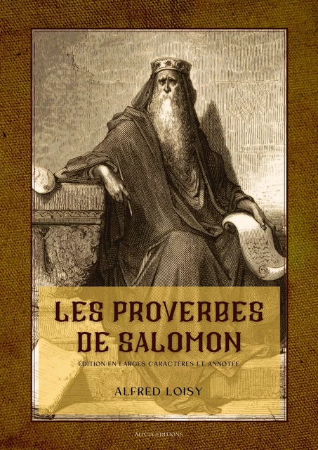 Les proverbes de Salomon - Alfred Loisy - Alicia Éditions