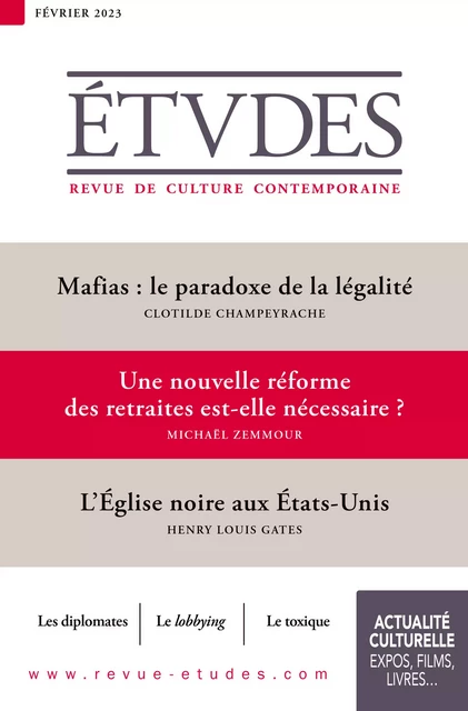 Revue Études 4301 - Février 2023 - Collectif Auteur - Revue Études