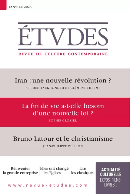 Revue Études 4300 - Janvier 2023 - Collectif Auteur - Revue Études