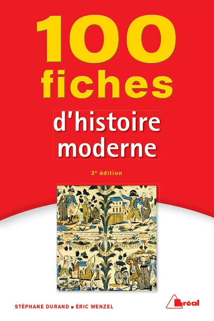 100 fiches d'histoire moderne - Stephane Durand, Éric Wenzel - Bréal