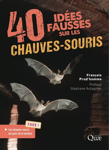 40 idées fausses sur les chauves-souris - François Prud’Homme - Quae