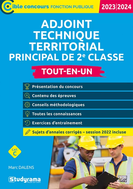 Adjoint technique territorial principal de 2e classe - Tout-en-un - Catégorie C - Concours 2023-2024 - Marc Dalens - Studyrama