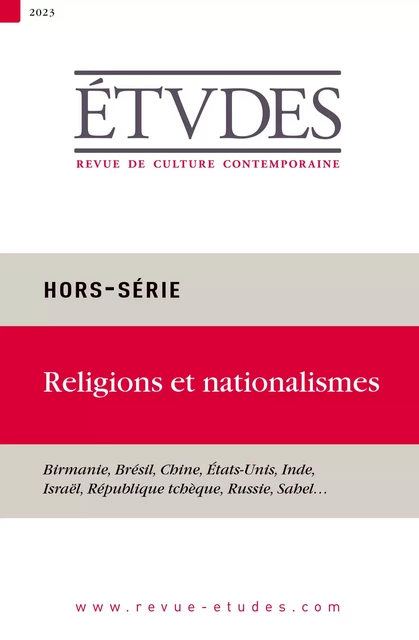 Revue Etudes - Religions et nationalismes - Collectif Auteur - Revue Études