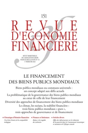 Le financement des biens publics mondiaux