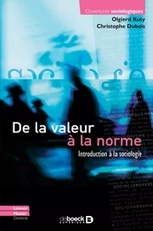 De la valeur à la norme : Introduction à la sociologie