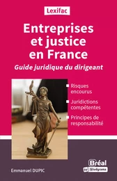 Entreprises et justice en France : Guide juridique du dirigeant