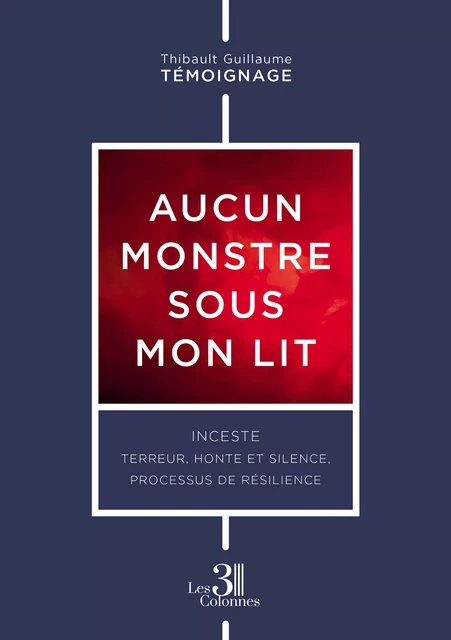 Aucun monstre sous mon lit - Inceste : terreur, honte et silence, processus de résilience - Guillaume Thibault - Éditions les 3 colonnes