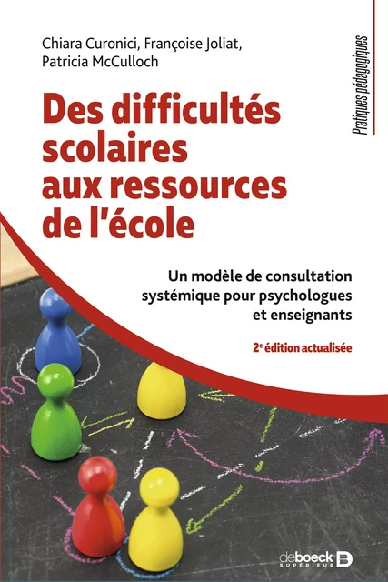 Des difficultés scolaires aux ressources de l'école : Un modèle de consultation systémique pour psychologues et enseignants - Chiara Curonici, Édith Tilmans-Ostyn, Françoise Joliat, Patricia Mcculloch - De Boeck Supérieur