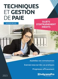 Techniques et gestion de paie - Sujets d'entraînement inédits