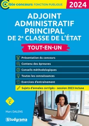 Adjoint administratif principal de 2e classe de l’État – Tout-en-un – Catégorie C – Concours 2025