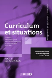 Curriculum et situations : Un cadre méthodologique pour le développement des programmes éducatifs