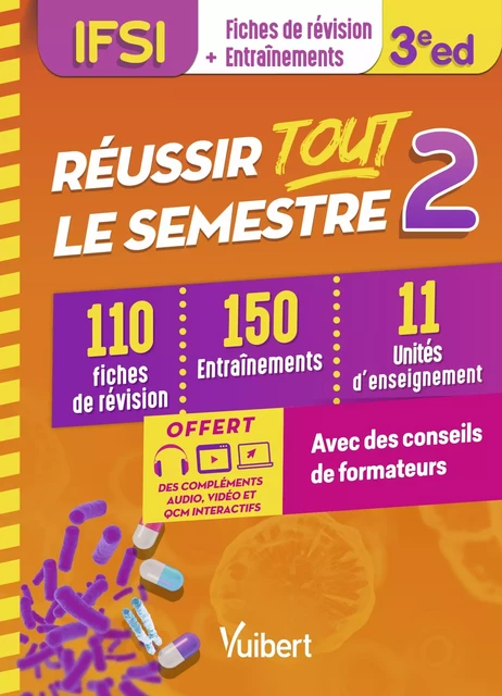 Réussir tout le semestre 2 - IFSI - Anne Barrau, Steven Lagadec, Anne-Laure Kieffer, Sandrine Lescure, Carine Martin, Martine Mazoyer, Christelle Charles, Alison Pinchaud - Vuibert