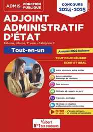 Concours Adjoint administratif d'État - Catégorie C - Tout-en-un