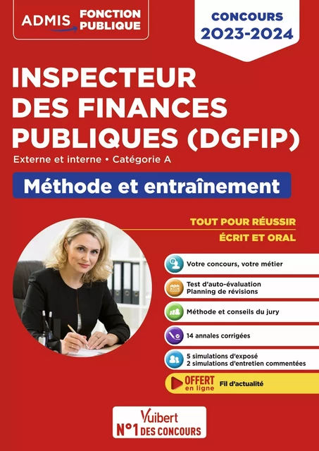 Concours Inspecteur des Finances publiques (DGFiP) - Catégorie A - Méthode et entraînement - 14 sujets corrigés - Julie Guillermou, Pascal Aillaud, Marc Doucet - Vuibert