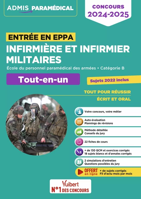 Infirmière et infirmier militaires - Concours entrée en EPPA - Sébastien Drevet, Marion Gauthier, Virginie Serrière - Vuibert