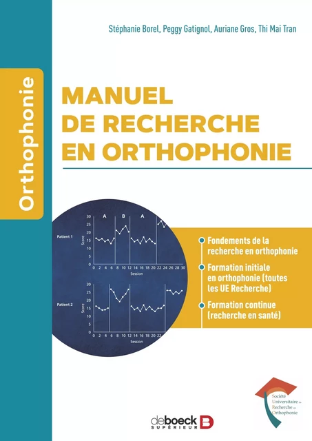 Manuel de recherche en orthophonie : Formation initiale et continue, Toutes les UE Recherche - Stéphanie Borel, Peggy Gatignol, Auriane Gros, Thi Mai Tran - De Boeck Supérieur