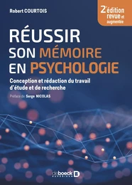 Réussir son mémoire en psycho