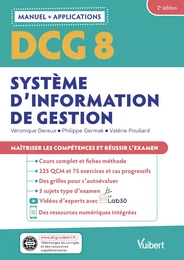 DCG 8 - Systèmes d'information de gestion : Manuel et Applications