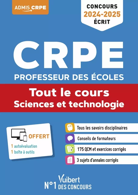 Sciences et technologie - CRPE 2024-2025 - Tout-en-un - Marc Loison, Cédric Blin, Manuelle Doin-Lai, Laurent François, Rita Khanfour-Armale, Christine Pérès - Vuibert