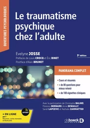 Le traumatisme psychique chez l'adulte