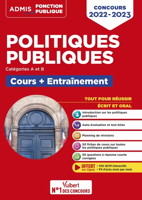 Politiques publiques - Catégories A et B : Concours 2021-2022 - Nathalie Coste Trin-Dinh, Frédéric Ingelaere, Jean-René Pioche, Jérôme Calauzènes, Pascal Simon Doutreluingne - Vuibert