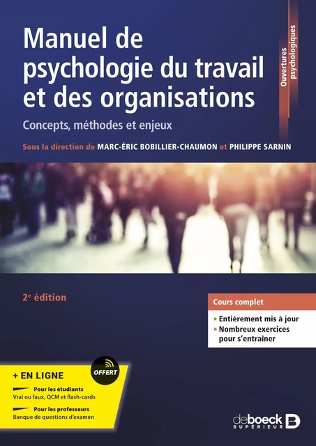 Manuel de psychologie du travail et des organisations : Série LMD - Marc-Éric Bobillier Chaumon, Marc-Eric Bobillier-Chaumon, Philippe Sarnin - De Boeck Supérieur