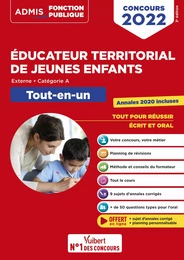 Concours Éducateur territorial de jeunes enfants - Catégorie A - Concours 2022