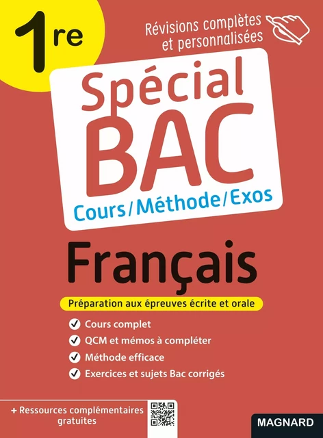 Spécial Bac 2025 : Français - 1re - Cours, méthode, exos - Candice Zolynski - Magnard