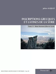 Inscriptions grecques et latines de la Syrie