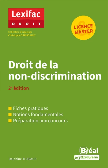 Droit de la non-discrimination - Licence, Master - Delphine Tharaud - Bréal