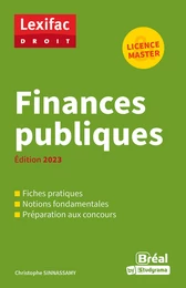 Finances publiques - Licence, Master - Édition 2023