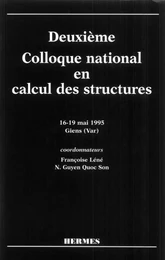 Deuxième colloque national en calcul des structures (16-19 Mai 1995 Giens Var) en 2 Volumes