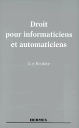 Droit pour informaticiens et automaticiens