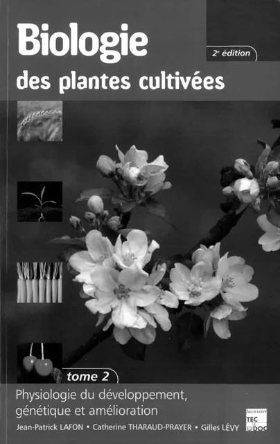 Biologie des plantes cultivées Tome 2 : Physiologie du développement, génétique et amélioration (2° Ed) - Jean-Patrick Lafon, Catherine Tharaud-Prayer, Gilles Levy - Tec & Doc